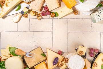 Different sorts of cheese