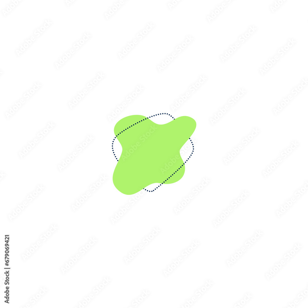 Poster set of blob elements set vector trendy
