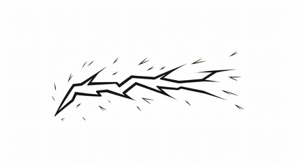 Lightning doodle thunderbolt.