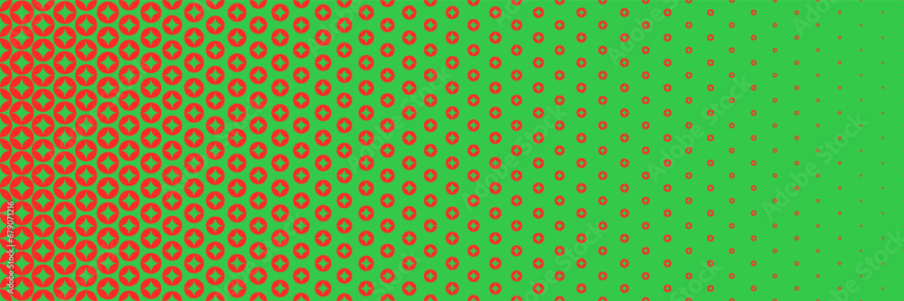Poster horizontal green glitter in red circle for pattern and background,vector illustration.