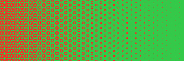 horizontal green glitter in red circle for pattern and background,vector illustration.