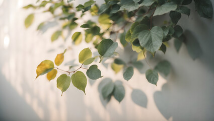 minimal leaf  background natural light