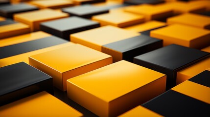 Yellow and Black photorealistic illustration