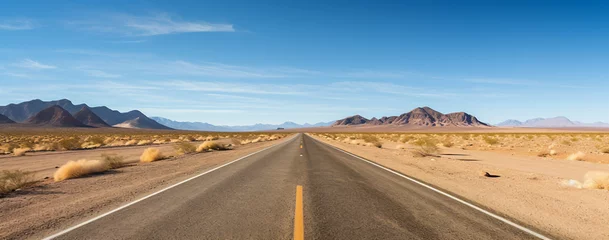 Foto auf Alu-Dibond highway in the desert © Jill
