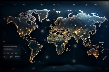 world map and globe