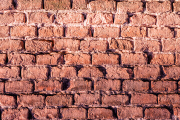 breautiful colorful old brick wall background for wallpaper and design concept, vintage wall with...