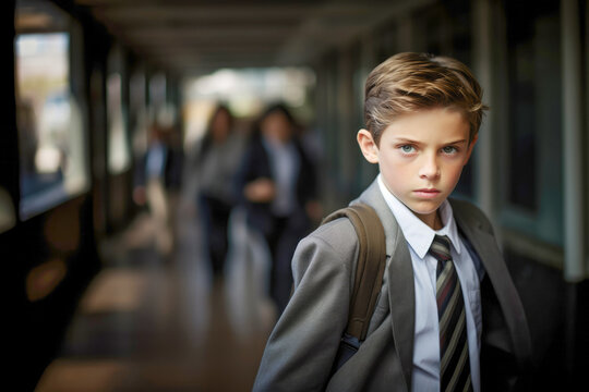 A problem within the school environment, the cruel behavior of a troublemaker impacting the well-being of other children.