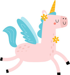 Unicorn With Flowers