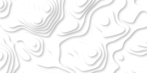 Fototapeta premium Seamless abstract white papercutbackground 3d realistic design use for ads banner and advertising print design vector. 3d topography relief. Vector topographic illustration.