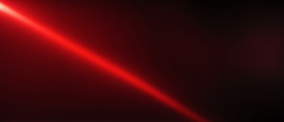 Shades of red flare of light on plain black background from Generative AI