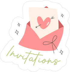 Wedding Invitation Sticker