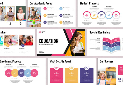 Education Presentation Template Design Layout