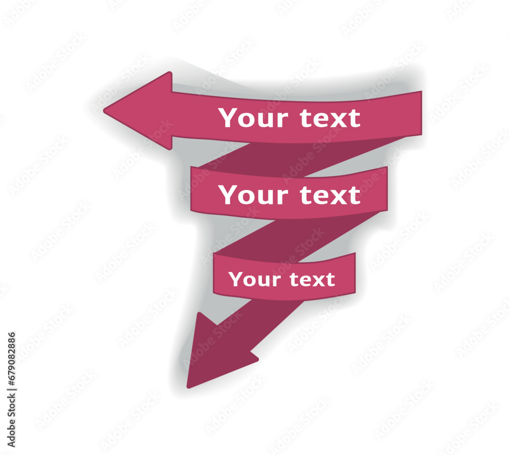 Poster arrow in the cartoon style. this energetic arrow is a main element of set designed with brightness, 