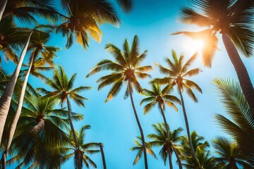 palm trees on the beach