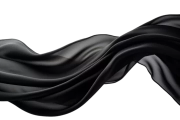 Behangcirkel Elegant fashion flying satin silk cloth design for product display © Daria