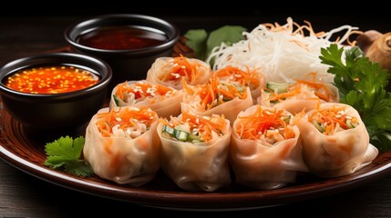 Fried Chinese Traditional Spring Rolls Food, HD, Background Wallpaper, Desktop Wallpaper