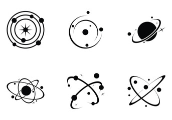 space icon set  logo design vector,editable eps 10