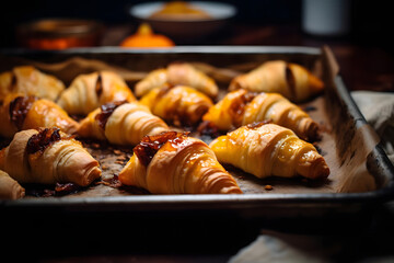 Baking Apricot rugelach, christmas season