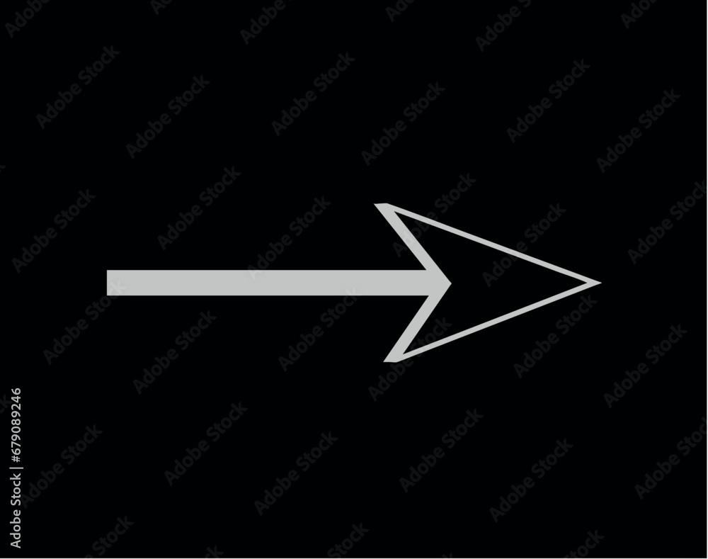 Aufkleber neon arrow in carton style. this colorful arrow feature a dynamic shape, a key element in collection