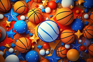 basketball 3d background