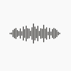 sound, equalizer, music, wave, voice isolated icon vector