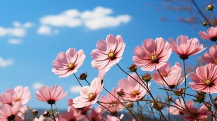 Field Cosmos Flower, HD, Background Wallpaper, Desktop Wallpaper