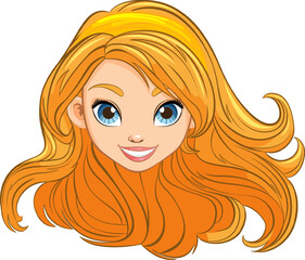 Elegant Woman with Long Hair and Headband