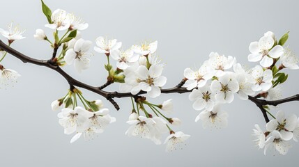 Beautiful Spring Flowers On White Background, HD, Background Wallpaper, Desktop Wallpaper