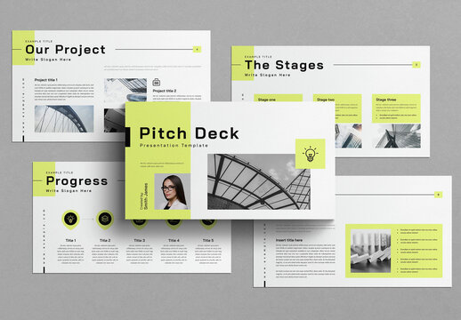 Pitch Deck Presentation Template Design Layout