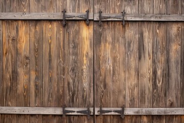 close-up of a barn wood door