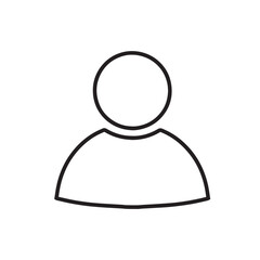 User icon vector. Profile symbol in trendy flat style. Profile vector icon illustration isolated on white background