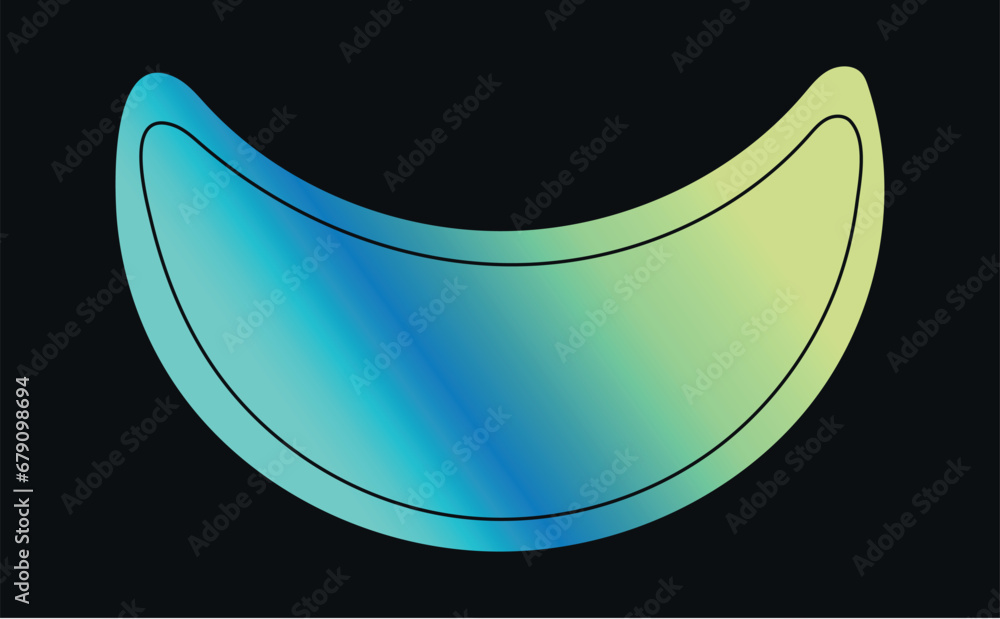 Poster geometry of gradient set in flat design. this stunning artwork feature colorful shape arranged in a 
