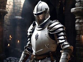 Naklejka premium Knight Hero and RPG character asset for games artwork and 4k wallpapers of cinematic epic realism