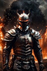 Naklejka premium Knight Hero and RPG character asset for games artwork and 4k wallpapers of cinematic epic realism