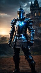 Fototapeta na wymiar Knight Hero and RPG character asset for games artwork and 4k wallpapers of cinematic epic realism