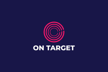abstract logo design Circle target 