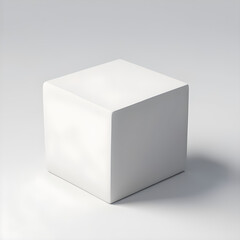 Naklejka premium White 3d box, cube