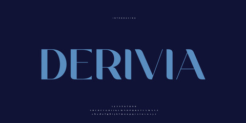 Obraz premium Elegant Font Uppercase Lowercase and Number. Classic Lettering Minimal Fashion Designs. Typography modern Serif fonts regular decorative vintage concept. vector illustration