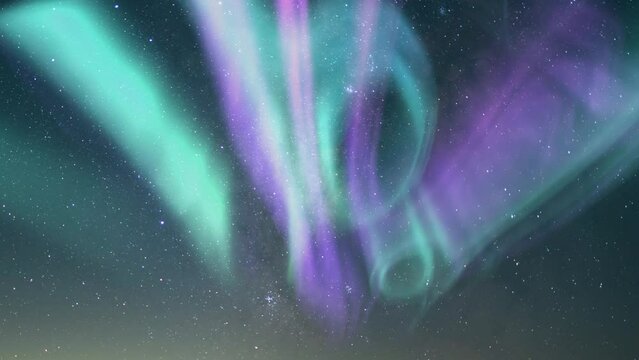 Cosmic Night Symphony Milky Way Time Lapse and Aurora