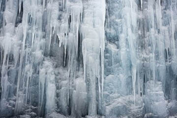 Fototapeta premium close-up of textured ice walls in a cave