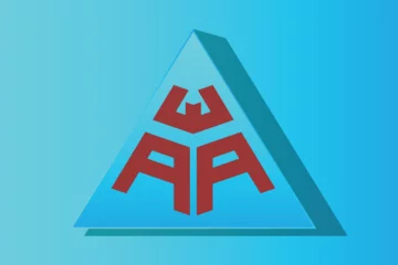 Foto op Canvas WAA, AA, logos. Abstract initial monogram letter alphabet logo design © khan-art