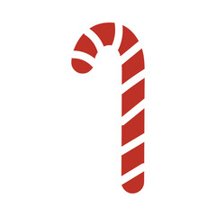 Christmas candy canes. Traditional Christmas candies with red and white stripes.