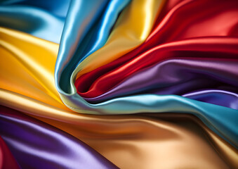 abstract colorfulsilk  background, cool colored wallpaper, rainbow colors, colored abstract background with copy space