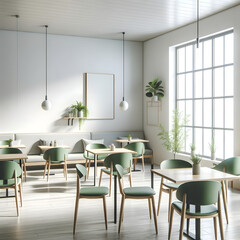 A minimalist style coffee shop