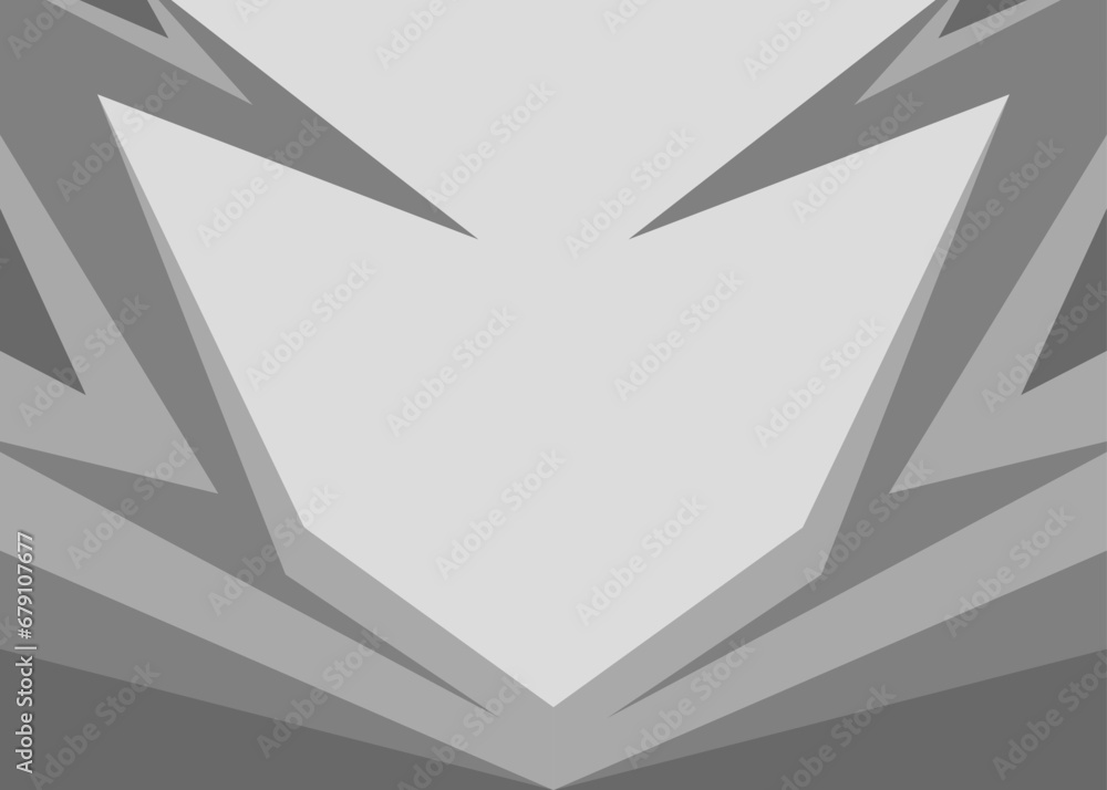 Poster minimalist background with reflective triangular and arrow pattern and with some copy space area