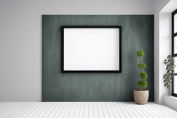 Podium Display Home office concept, picture frame mockup