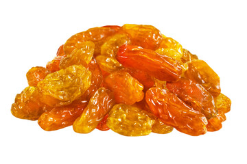 Sultanas raisins isolated on wnite background