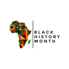 black history month equality freedom skin logo design vectror graphic