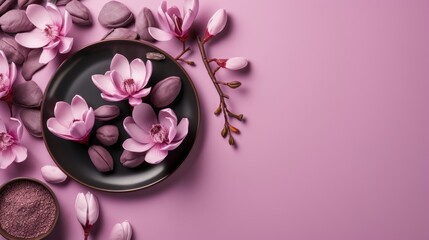 Fototapeta na wymiar Purple Magnolia Flower Felix Isolated, HD, Background Wallpaper, Desktop Wallpaper