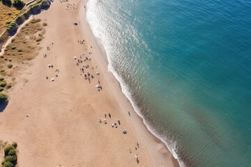 glistening sandy beach on a sunny day